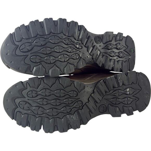 Timberland Mt Maddsen Mid Waterproof Hiking Boots Mens 12 Brown Leather Logo - Picture 12 of 12